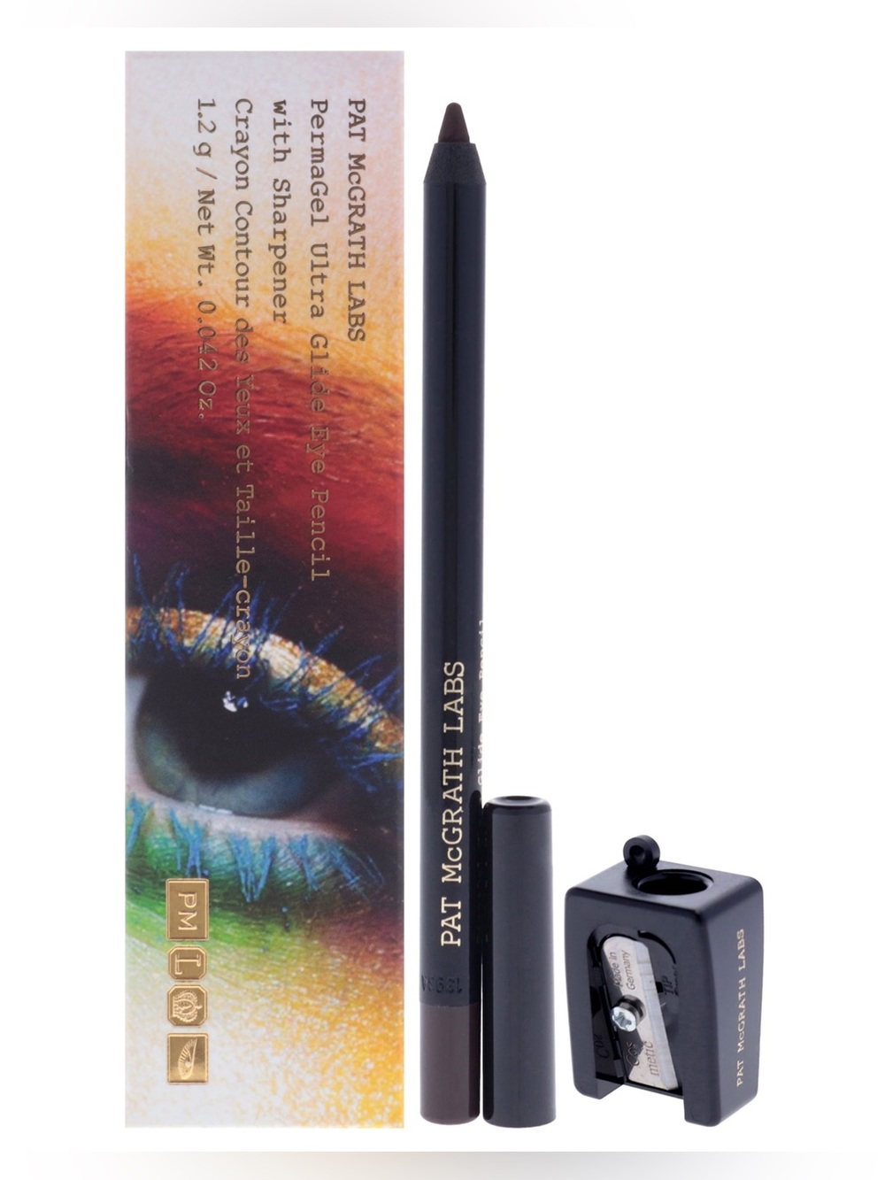 Pat McGrath Labs Black Coffee PermaGel Ultra Glide Eye Pencil with Sharpener